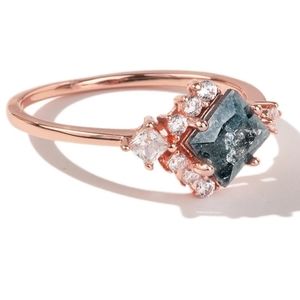 Black Galaxy Rose Gold Ring